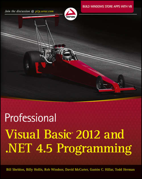 Professional Visual Basic 2012 and .NET 4.5