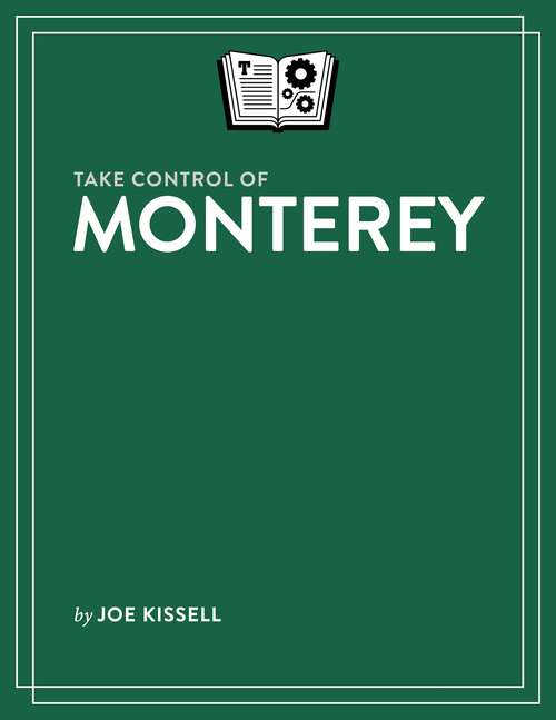 Book cover of Take Control of Monterey