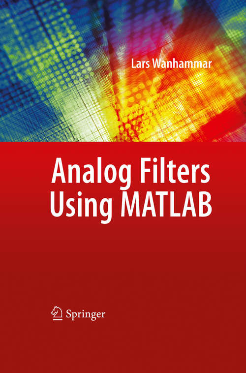 Book cover of Analog Filters using MATLAB