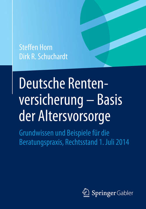 Book cover of Deutsche Rentenversicherung - Basis der Altersvorsorge