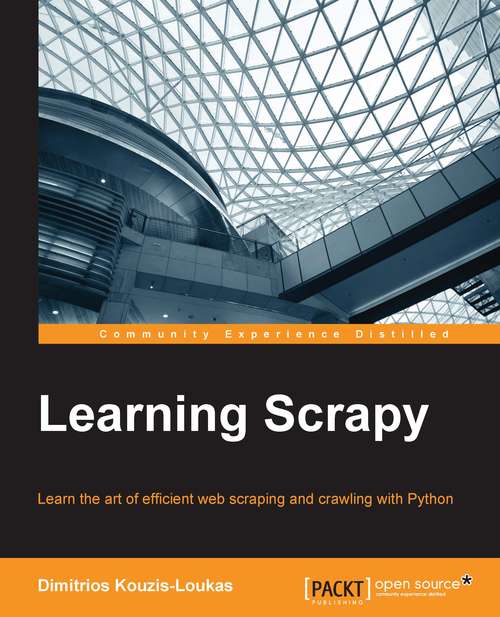 Book cover of Learning Scrapy
