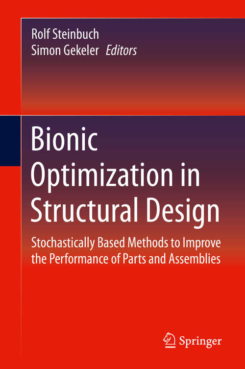 Book cover of Bionic Optimization in Structural Design