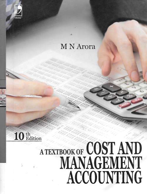 Book cover of A TextBook of Cost and Management Accounting 10 Edition - PART-I