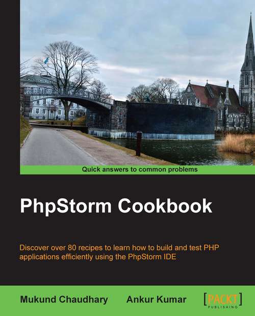 Book cover of PhpStorm Cookbook