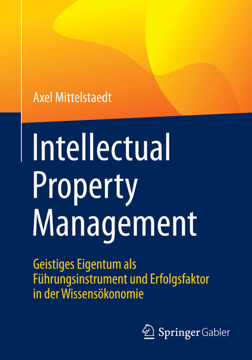 Book cover of Intellectual Property Management