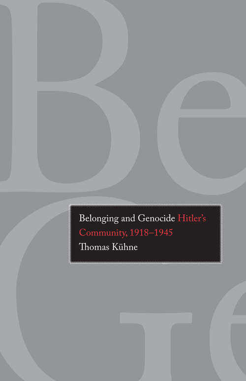 Book cover of Belonging and Genocide
