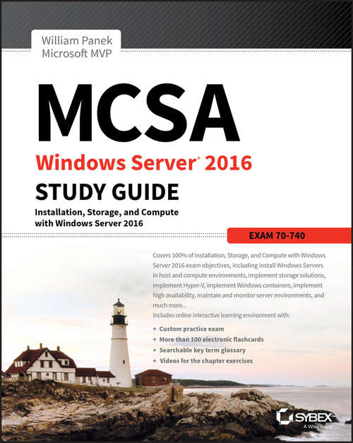 Book cover of MCSA Windows Server 2016 Study Guide: Exam 70-740