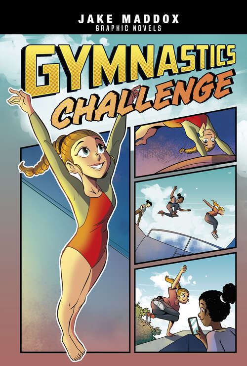 Book cover of Gymnastics Challenge (Jake Maddox Graphic Novels)