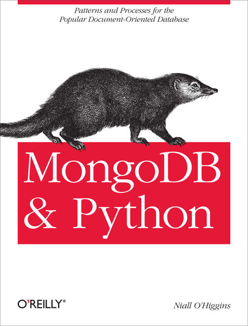 Book cover of MongoDB and Python