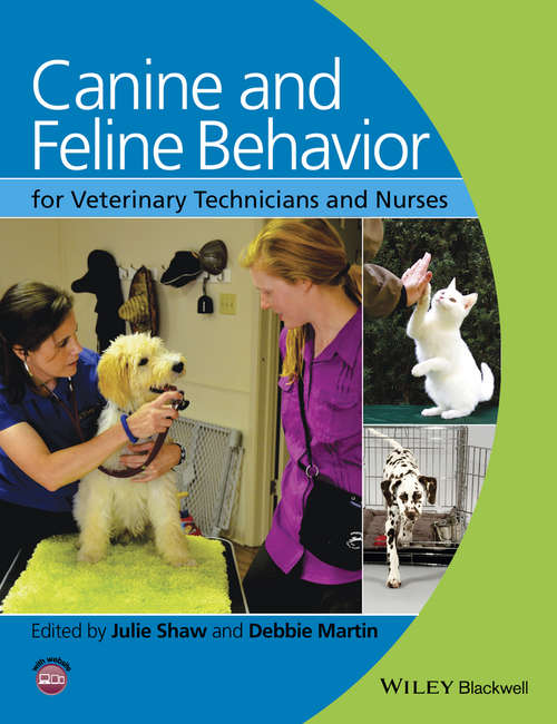 Book cover of Canine and Feline Behavior for Veterinary Technicians and Nurses