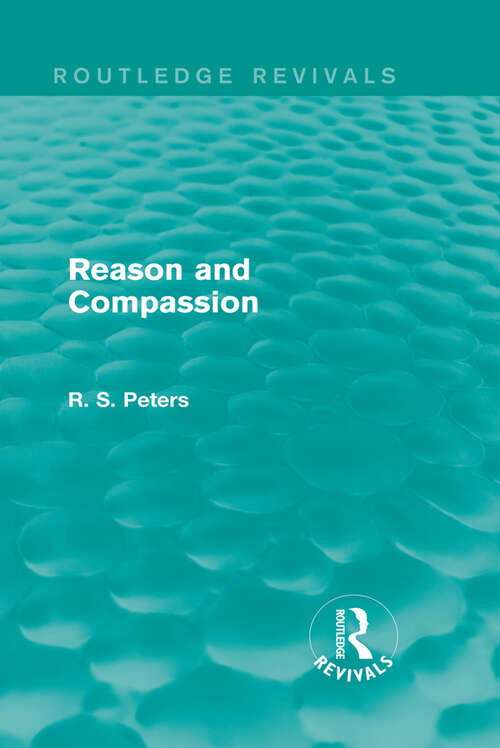 Cover image of Reason and Compassion