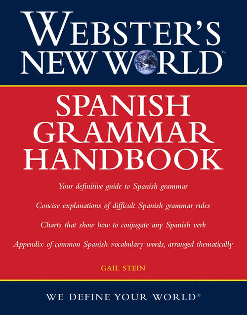 Book cover of Webster's New World Spanish Grammar Handbook, 1st Edition