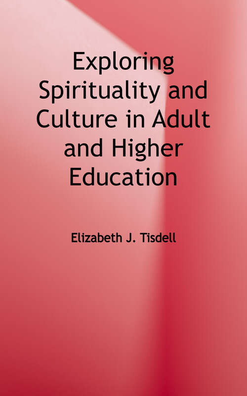 Book cover of Exploring Spirituality and Culture in Adult and Higher Education