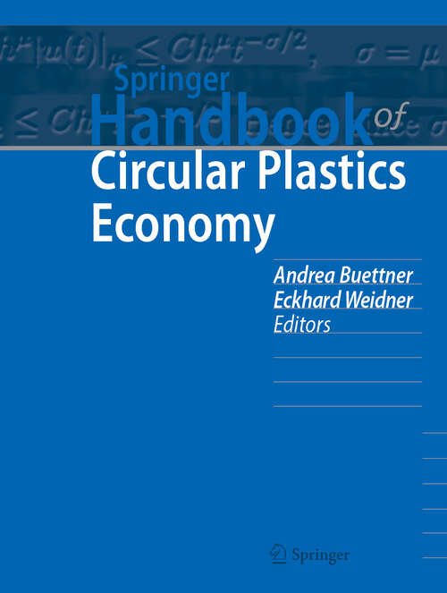 Book cover of Springer Handbook of Circular Plastics Economy (Springer Handbooks)