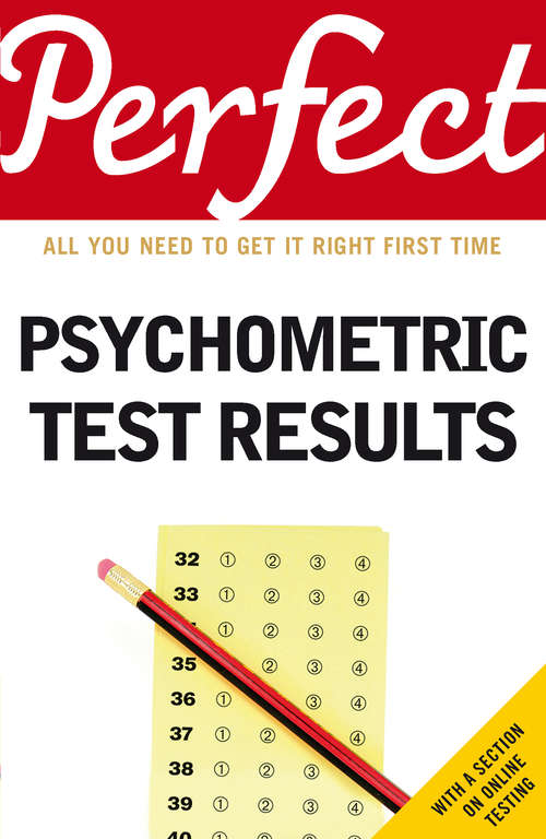 Book cover of Perfect Psychometric Test Results