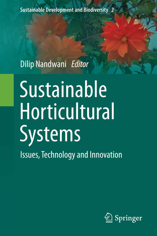 Book cover of Sustainable Horticultural Systems
