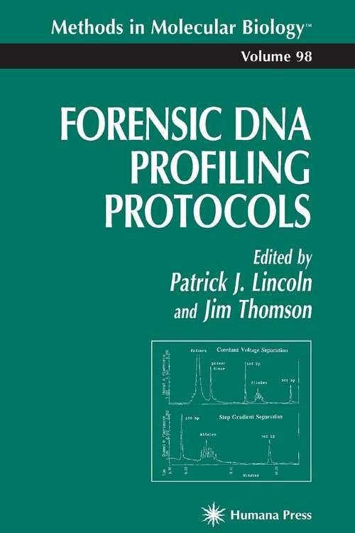 Book cover of Forensic DNA Profiling Protocols
