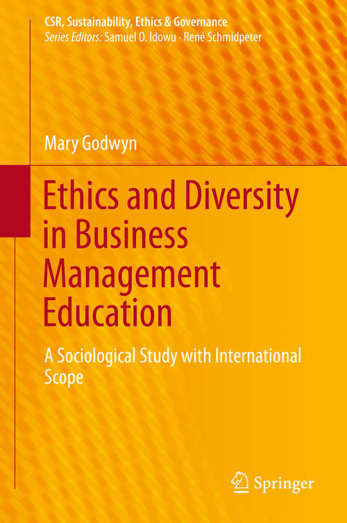 Book cover of Ethics and Diversity in Business Management Education