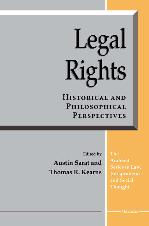 Book cover of Legal Rights: Historical and Philosophical Perspectives
