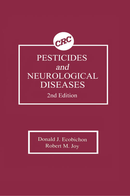 Book cover of Pesticides and Neurological Diseases