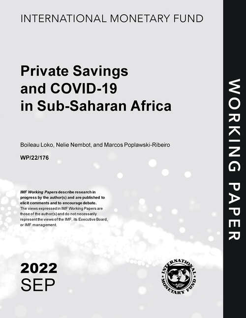 Book cover of Private Savings and COVID-19 in Sub-Saharan Africa