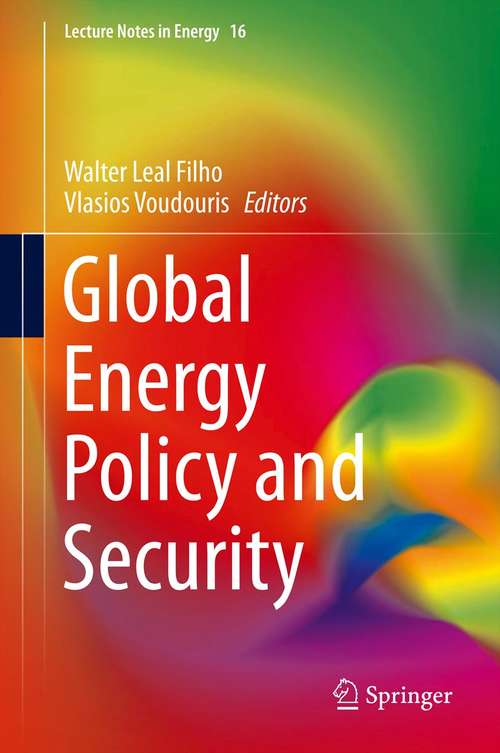 Book cover of Global Energy Policy and Security