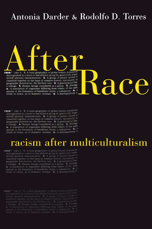 Book cover of After Race: Racism After Multiculturalism