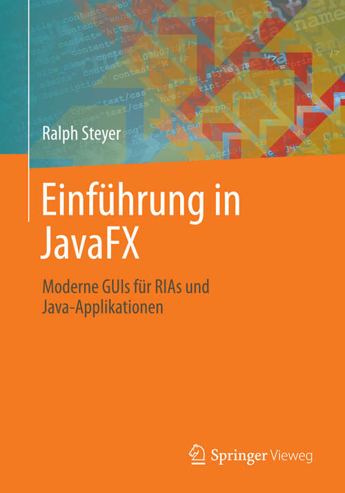 Book cover of Einführung in JavaFX