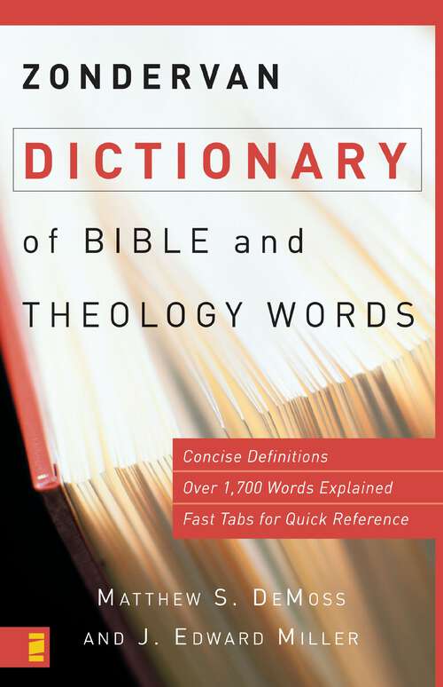 Book cover of Zondervan Dictionary of Bible and Theology Words