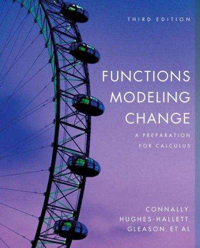 Functions Modeling Change: A Preparation For Calculus