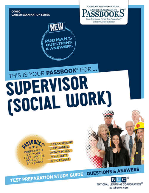 Book cover of Supervisor (Social Work): Passbooks Study Guide (Career Examination Series: C-1052)