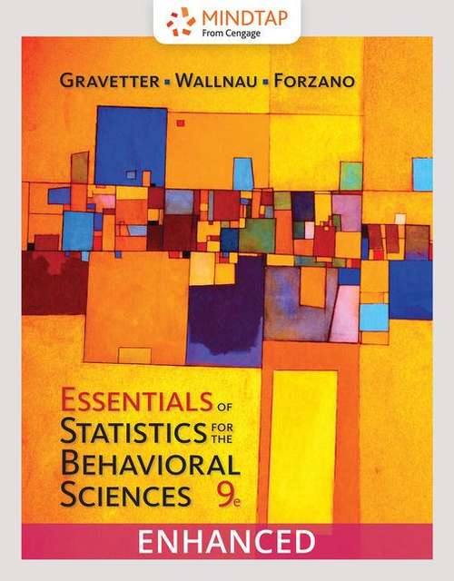 Book cover of Essentials Of Statistics For The Behavioral Sciences (Ninth Edition)