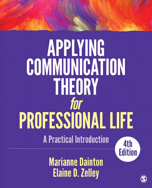 Book cover of Applying Communication Theory for Professional Life: A Practical Introduction