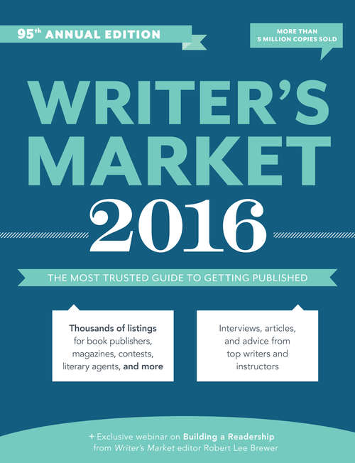 Book cover of Writer's Market 2016