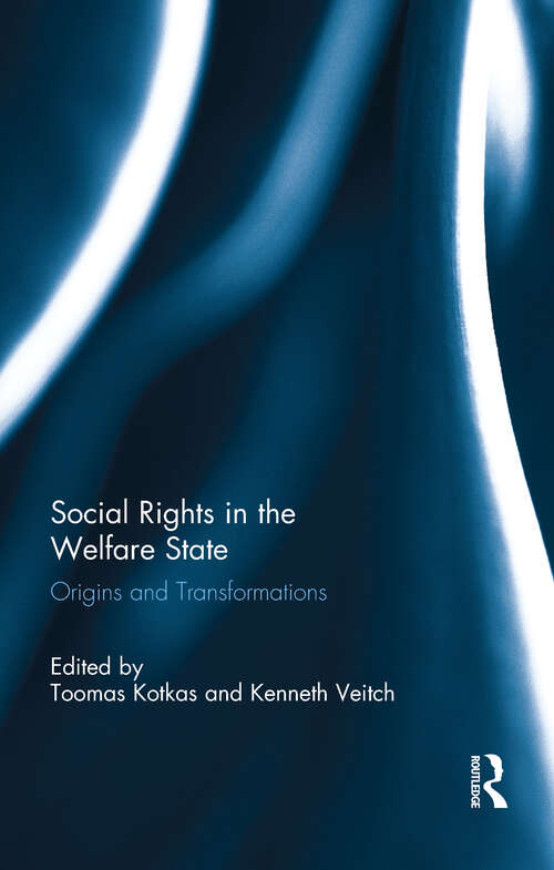 Book cover of Social Rights in the Welfare State: Origins and Transformations