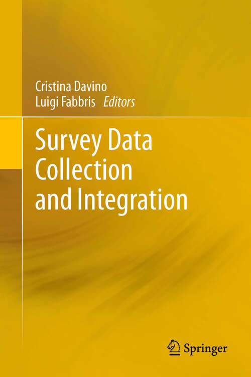 Book cover of Survey Data Collection and Integration