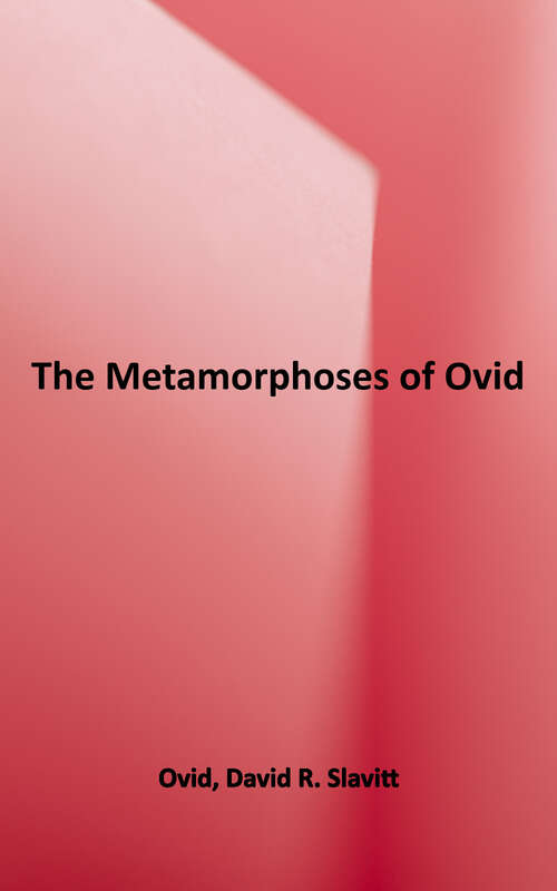 Book cover of The Metamorphoses of Ovid