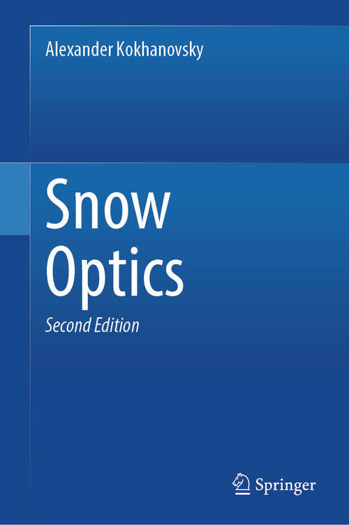 Book cover of Snow Optics (Second Edition 2025)