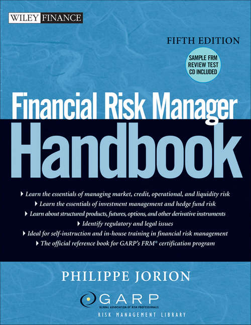 Book cover of Financial Risk Manager Handbook 5th Edition with CD