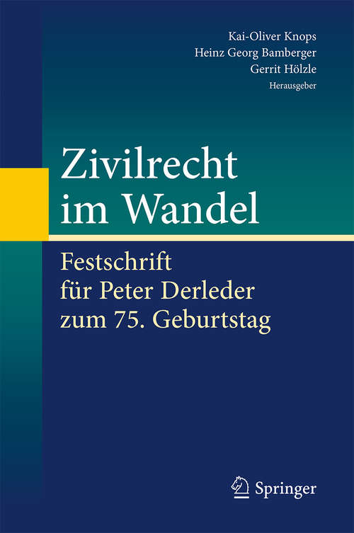 Book cover of Zivilrecht im Wandel