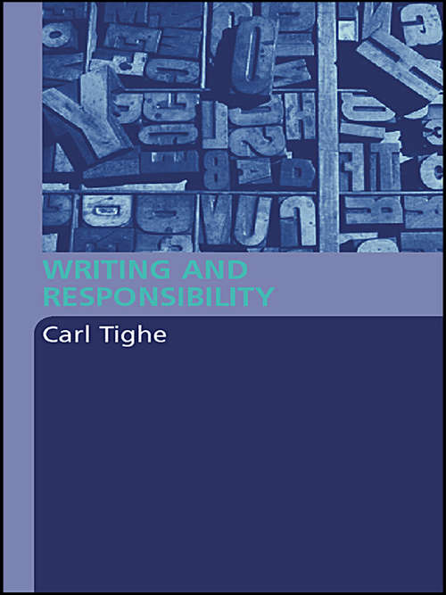 Book cover of Writing and Responsibility