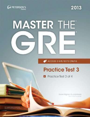 Book cover of Master the GRE 2013: Practice Test 3 of 4