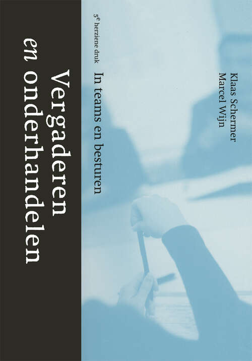 Book cover of Vergaderen en onderhandelen