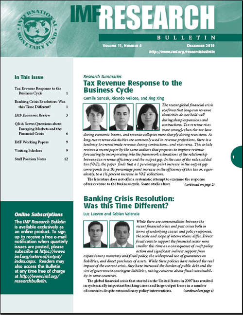 Book cover of Imf Research Bulletin