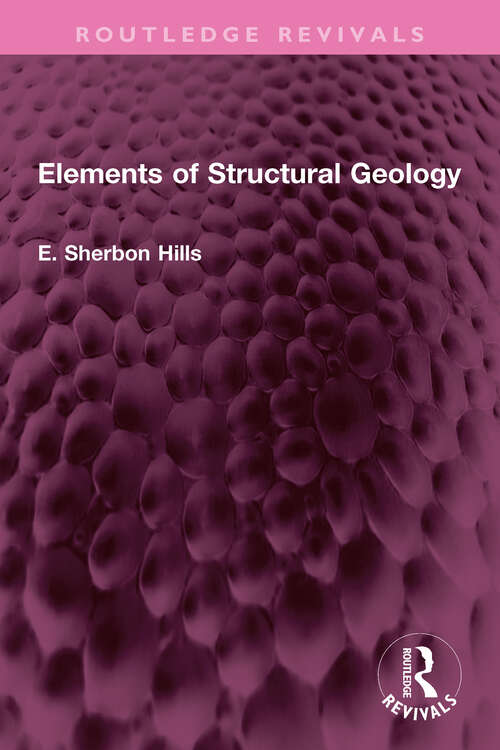 Book cover of Elements of Structural Geology (Routledge Revivals)