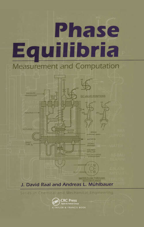 Book cover of Phase Equilibria: Measurement & Computation