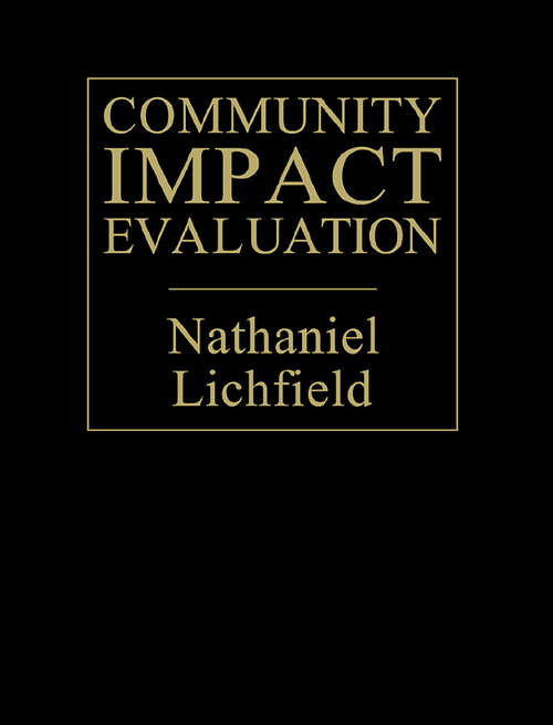 Book cover of Community Impact Evaluation: Principles And Practice