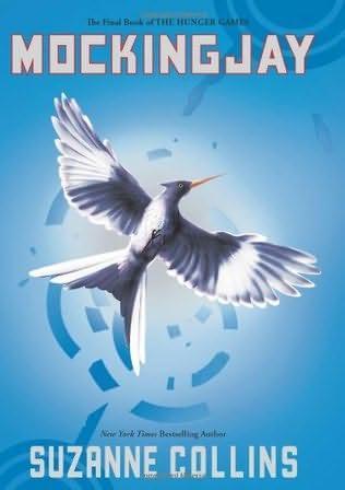 Mockingjay book cover with mockingjay spreading its wings