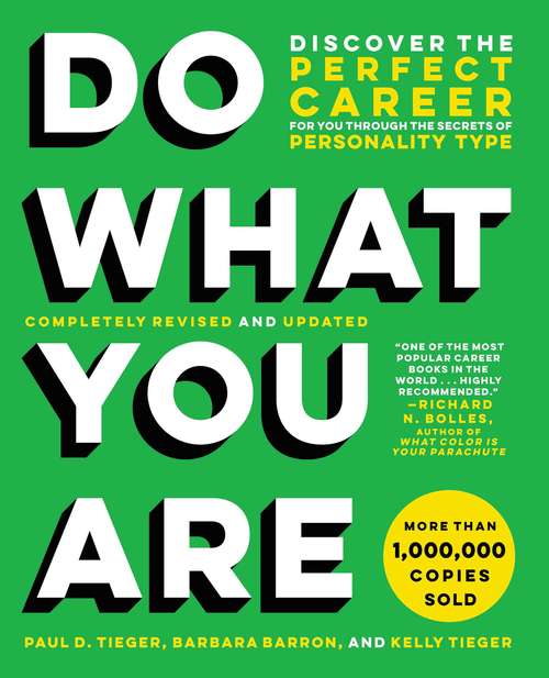 Book cover text: Do what you are. Discover the perfect career.